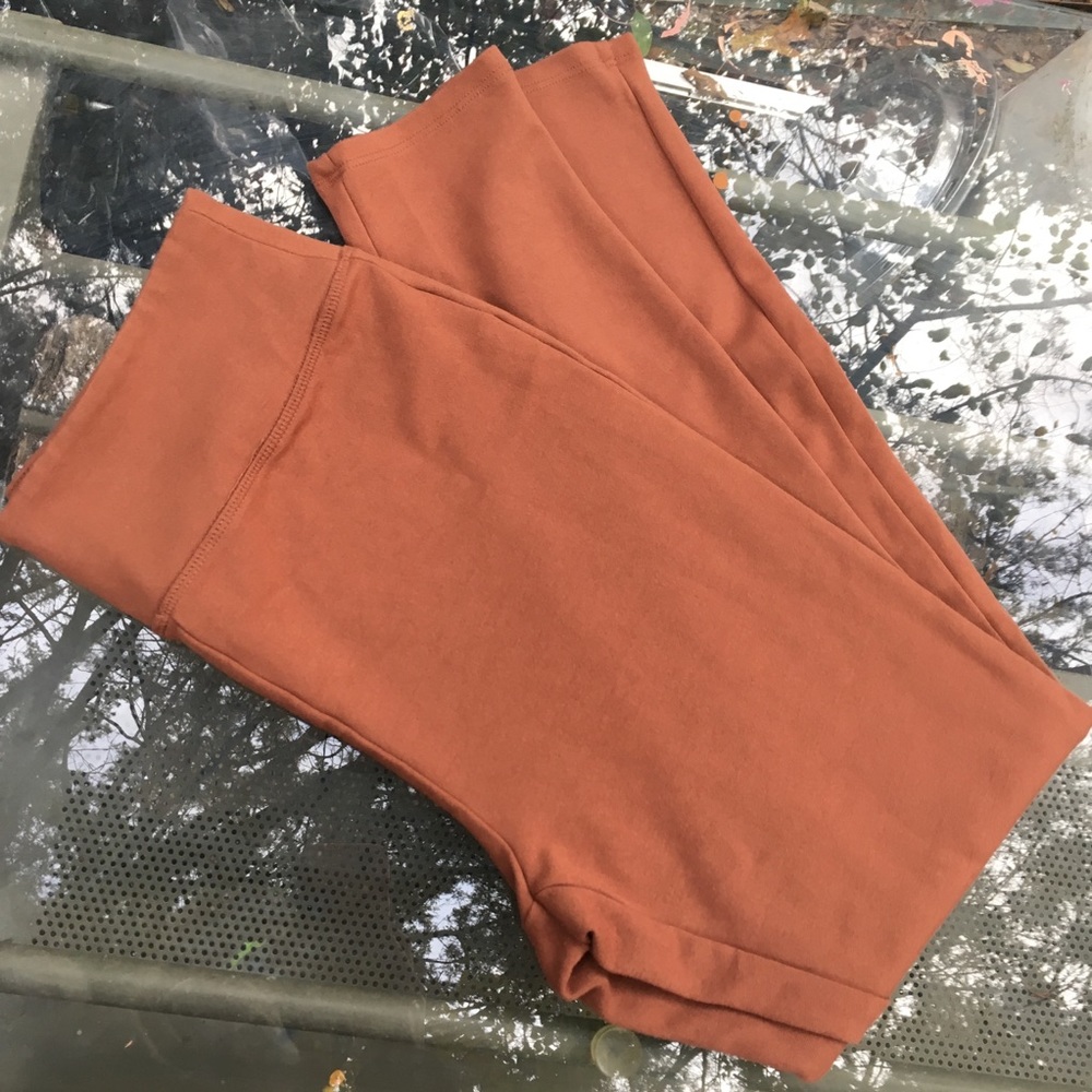 Forever 21 skinny yoga leggings burnt orange m